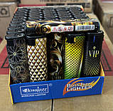 Запальничка турбо газова Boss Jazz 50 штук у блоці VIP, фото 2