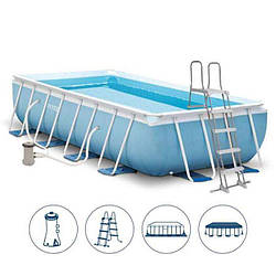 Басейн каркасний INTEX 26792 Prism Frame Pool повна комплектація 488 x 244 x 107 см