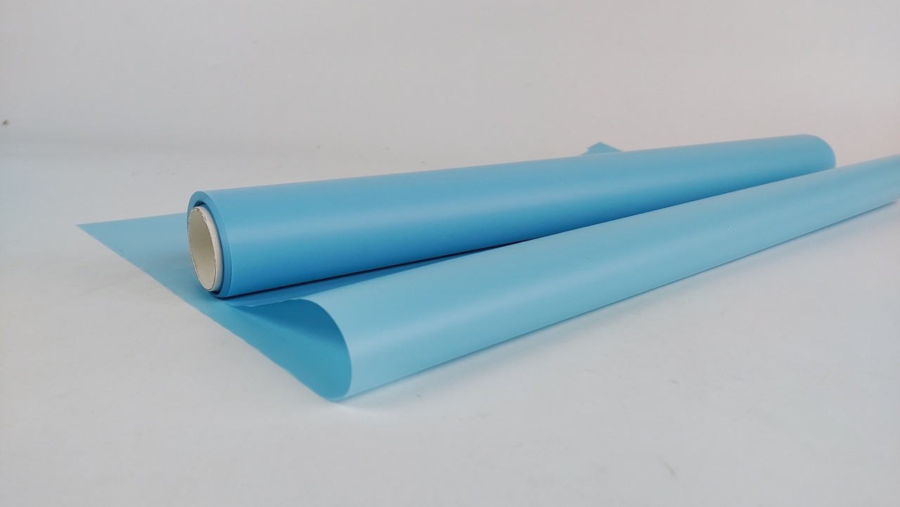 Калька для квітів Рулон 10 м тонований матовий (9) (h500) No14 Блакитний (1 шт.), фото 1