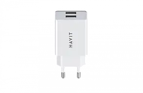 Зарядка USB Havit UC003B 3A White 2usb, фото 1