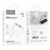 Зарядка USB HOCO C115A 65W White, фото 5