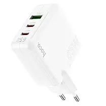 Зарядка USB HOCO C115A 65W White, фото 4
