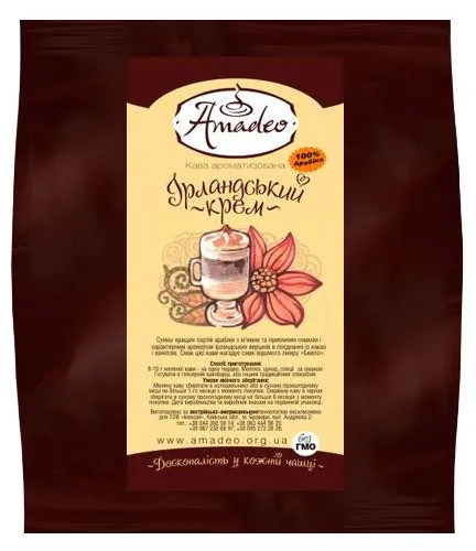 Кава Ірландський віскі зерно Амадео 500 гр шт, фото 1