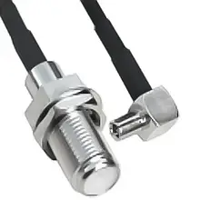 Пігтейл TS-9 (штекер TS-9 — гніздо F), 20 см