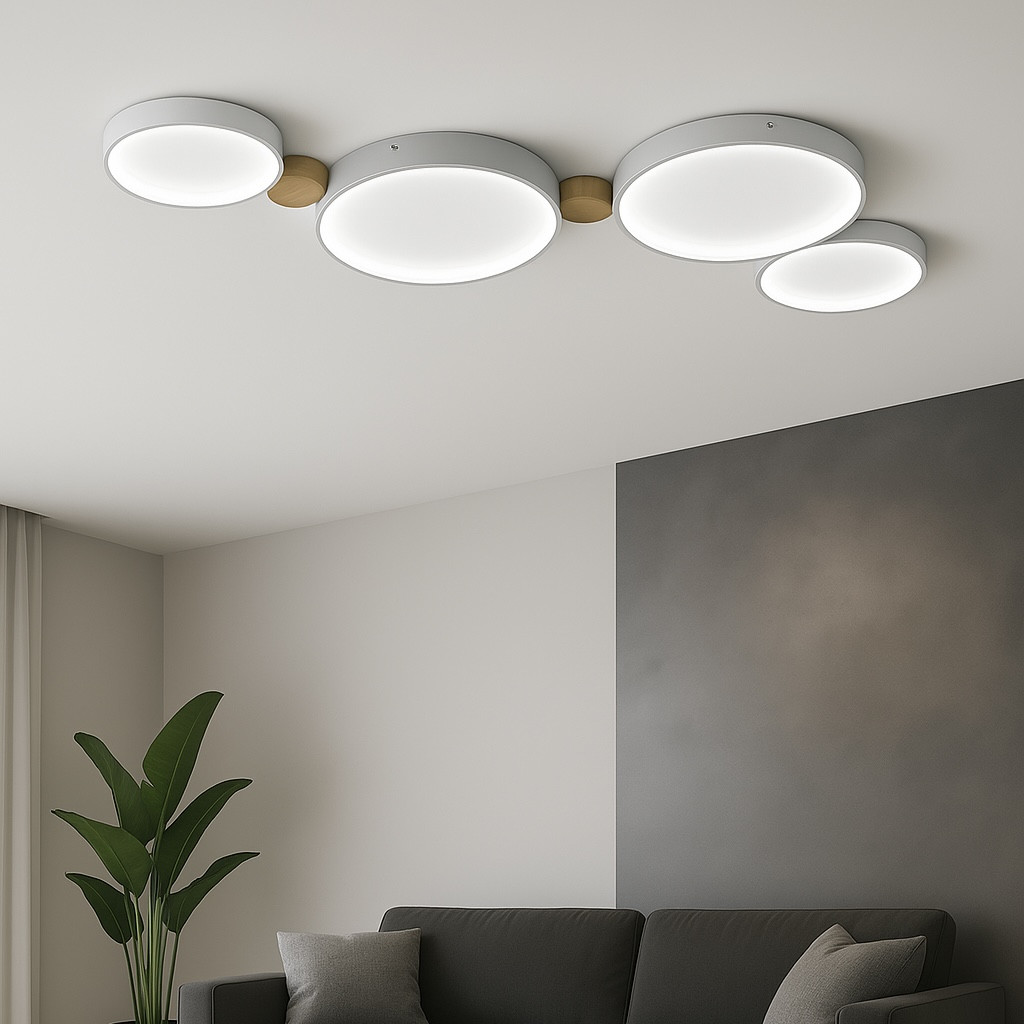 Стельова Led люстра кругла сучасний Дизайн до 18 м² SCANDY
