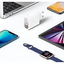 Зарядка USB XO L100 4 USB QC3.0 White, фото 6