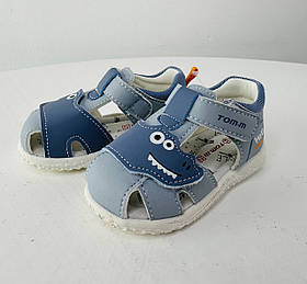 Босоніжки для хлопчиків Блакитні (Т-11529-Е) Tom.m розмір 22 (довжина устілки 13.5 см)