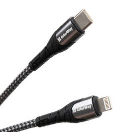 Дата кабель USB-C to Lightning 1.0m ColorWay (CW-CBPDCL033-GR) - оригінал