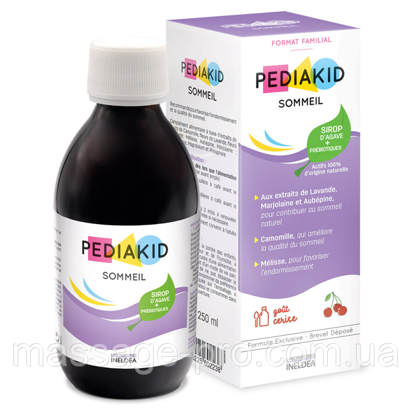Сироп для сну Pediakid Sommeil від 6 міс 250 мл Дитячий сироп для сну від 6 місяців Натуральний сироп для сну, фото 1