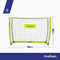 Футбольні ворота OneTeam Flex Square 180 x 120 cm, фото 4