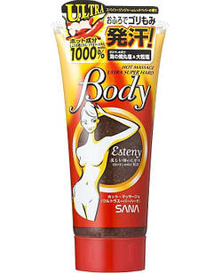 Tokiwa Sana Esteny Hot Massage Body Ultra Super Hard Ультра зігріваючий масажний гель-скраб для тіла з морською сіллю, 240 г