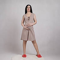 Нічна для вагітних і для мам, що годують трикотажна бежевий р.44-60