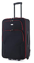 Тканинна середня валіза Semi Line 50л, Black/Red Lines