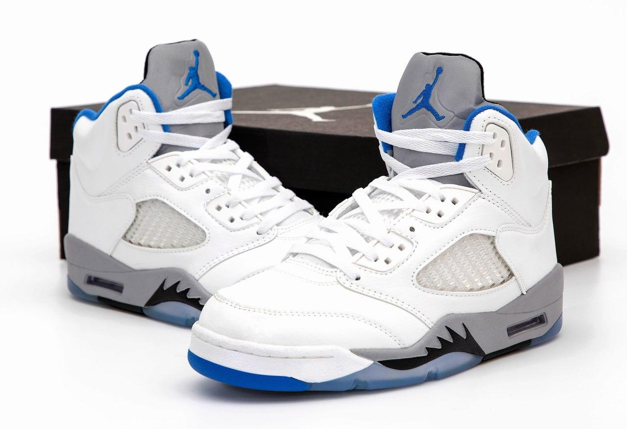 Чоловічі білі кросівки Nike Air Jordan 5