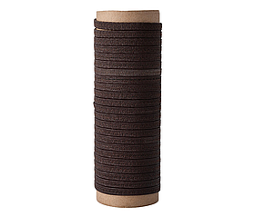 Гумка взуттєва зі шкірозамінника під пряжку колір коричневий