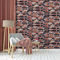 Декоративна 3D панель 700х770х5мм Сіро-синя Катеринославська цегла (048) SW-00000027, фото 5