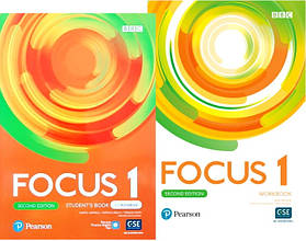 Focus 1 Second Edition Student's Book with eBook + Workbook (Підручник + зошит) Комплект з англійської мови
