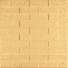 Панель стінова 3D 700х770х2мм Жовто-пісочний SW-00001909