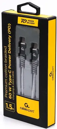 Кабель Cablexpert (CC-USB2-CMCM60-1.5M) Type-C-Type-C, 1.5 м, фото 3