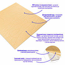 Панель 3D Beige 700*700*6mm (D) SW-00001949, фото 3