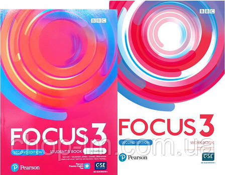 Комплект Focus 3 Second Edition student's Book with Active Book + Workbook (Підручник + зошит) з англійської мови, фото 1