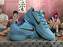 Под заказ Баскетбольные кроссовки  NIKE KOBE 6  ICE GRINCH FTB PROTRO Eur39-47 мужские голубые, фото 3