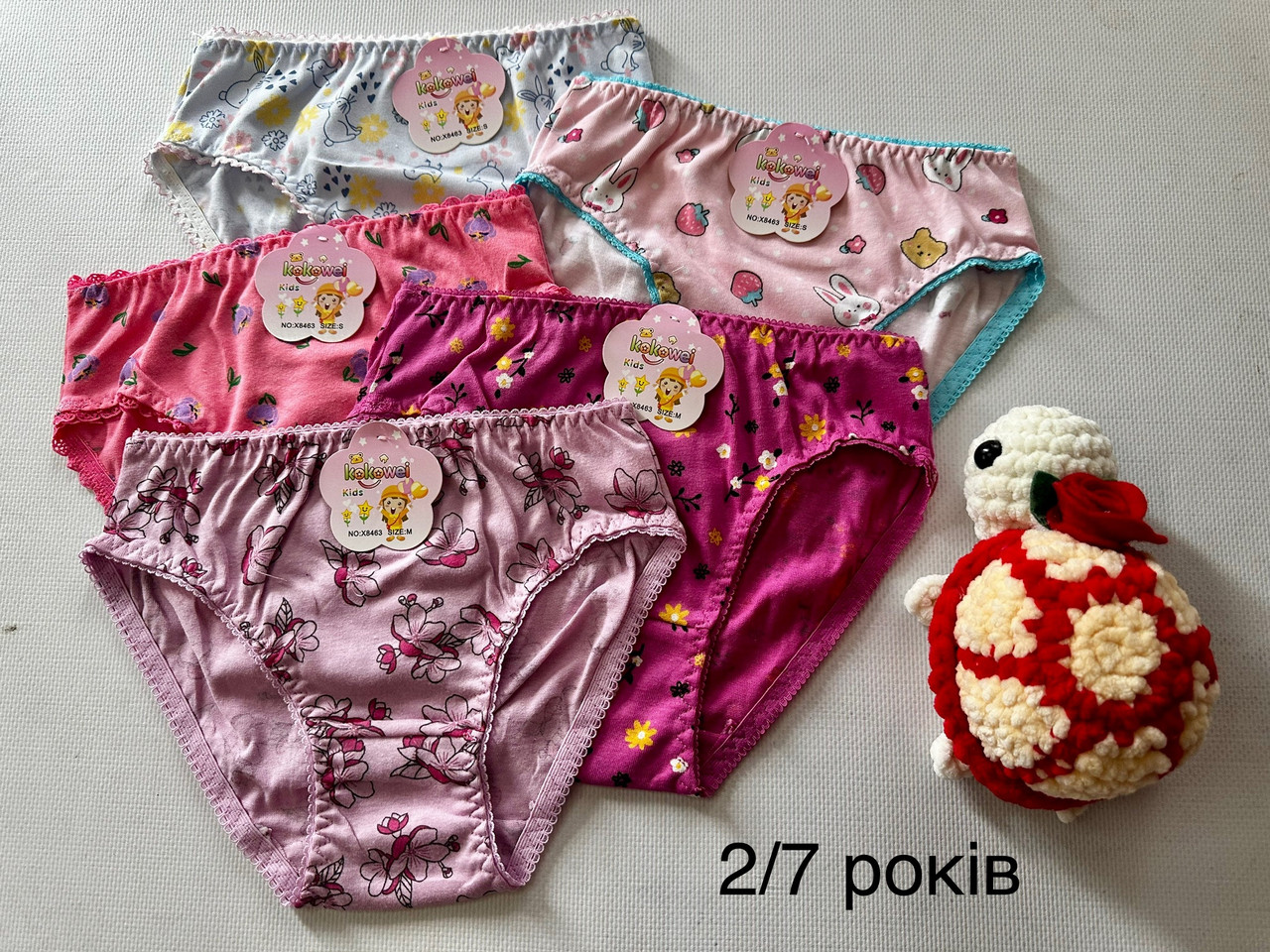 Трусики на дівчинку різні малюнки 2/7 років