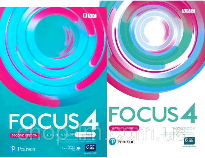 Focus 4 Second Edition Student's Book with Active Book + Workbook (Підручник + зошит) Комплект з англійської мови