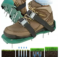 Аератор сандалі для газону із затискачем для взуття від 36 до 46 розміру Gardlov (20704)