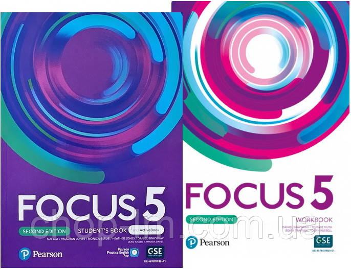 Focus 5 Second Edition student's Book with Active Book + Workbook (Підручник + зошит) Комплект з англійської