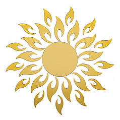 Дзеркальний декор акриловий самоклеючий золото, 27шт (D) SW-00002503