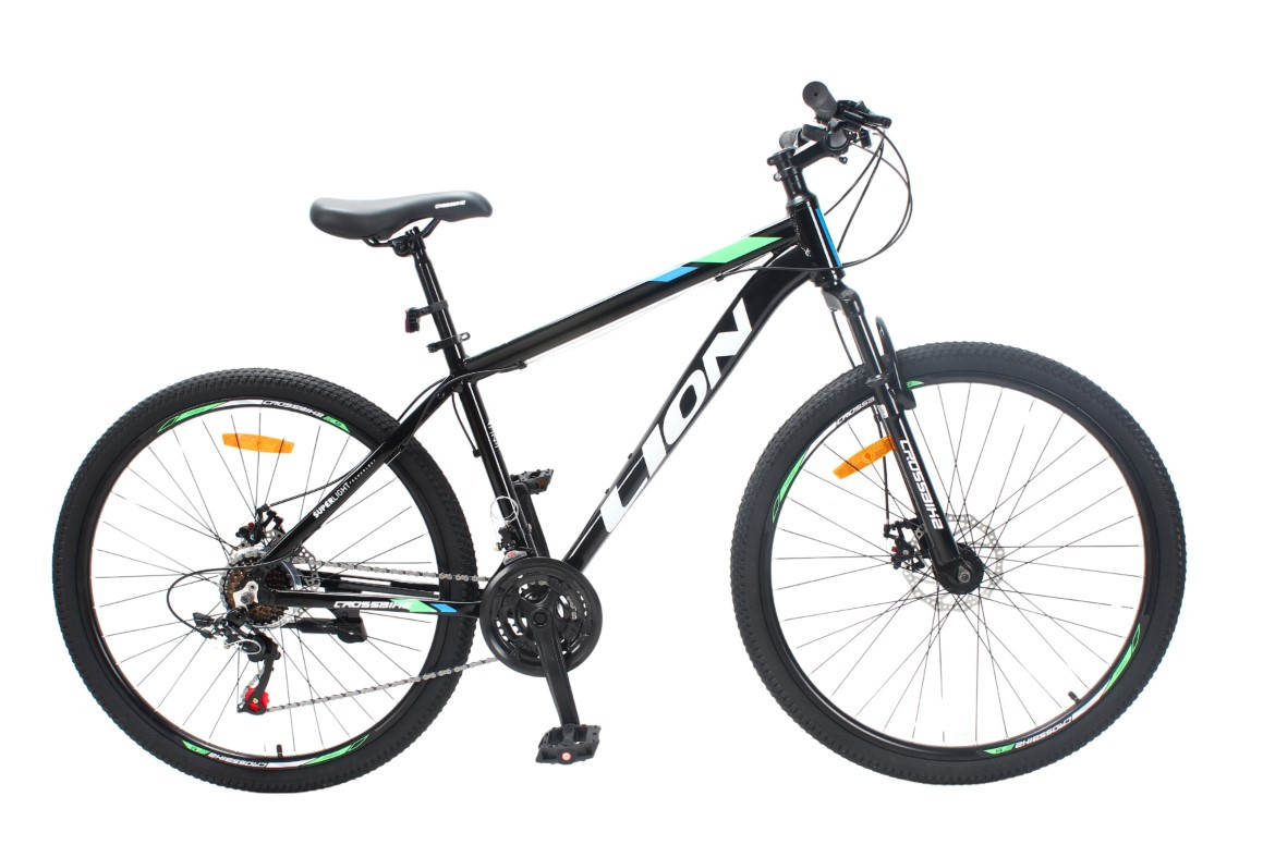 Велосипед CrossBike 27,5" Lion 2025 Рама 15" black-green