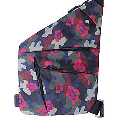 Сумка-месенджер Bagland Triangle 3 л. чорний (0021066) Кольоровий