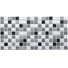 Декоративна ПВХ панель 960х480х4мм Чорно-біла мозаїка SW-00001432