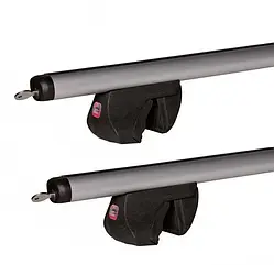 Багажник AMOS ALFA Aero аеродинамічний алюмінієвий для автомобілів з рейлінгами, до 75 кг