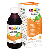 Сироп 22 вітаміни та олігоелементи Pediakid 22 Vitamines et oligo-elements від 6 міс 250 мл Вітаміни для дітей