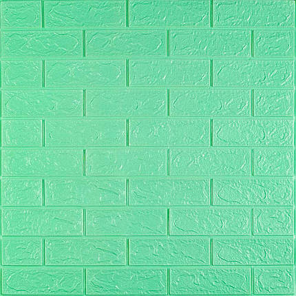 3D панель самоклеюча 700х770х3мм цегла М'ята (012-3) SW-00000233, фото 1
