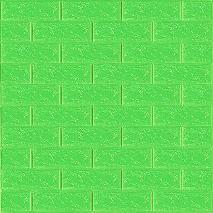 3D панель самоклеюча 700х770х3мм цегла Зелена (013-3) SW-00000639, фото 1