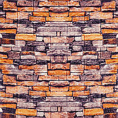 Декоративна 3D панель самоклейка 700х770х3мм Піщаник Катиринославська цегла (045-3) SW-00000692