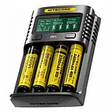 Популярний! Зарядний пристрій для акумуляторів Nitecore Digicharger UMS4 (4 channels, LCD, Li-ion, Ni-Mh, Ni-Cd) (UMS4) - Краща, фото 4