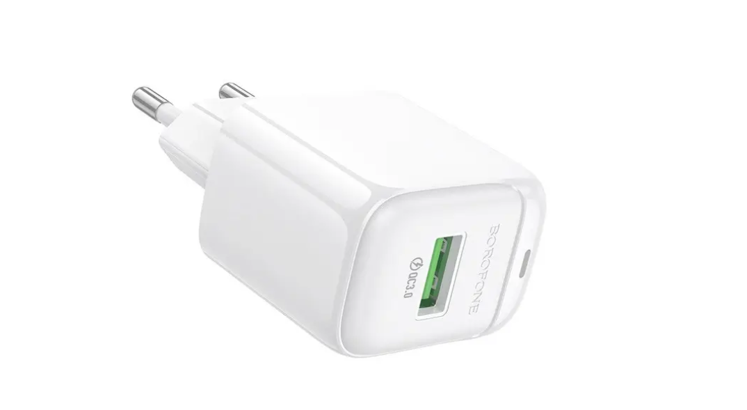 Блок живлення Borofone Potential BAS42A 220В з QC3.0, фото 1