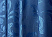 Шторна тканина жакард, колекція "Лілія", висота 2,7м. Колір синій. Код 692ш, фото 2