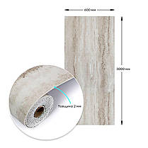 Самоклеюча вінілова плитка в рулоні 600х3000х2мм Перламутровий мармур Глянсова SW-00001283, фото 3