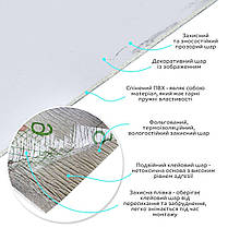 Самоклеюча вінілова плитка в рулоні 600х3000х2мм Білий повітряний мармур Глянсова SW-00001287, фото 2