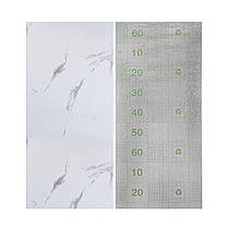 Самоклеюча вінілова плитка в рулоні 600х3000х2мм Білий повітряний мармур Глянсова SW-00001287, фото 4