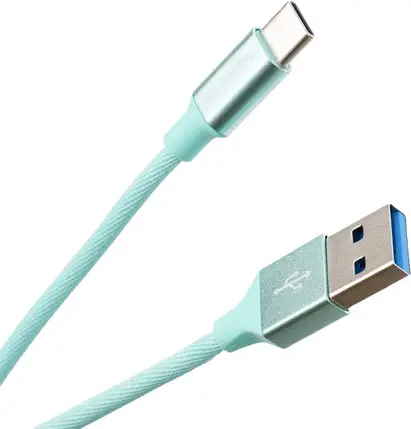 Кабель ColorWay USB-USB Type-C, 1м Mint, фото 3