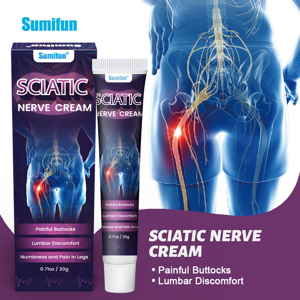 Крем для зняття болю в сідничного нерва 20 г, для полегшення болю головки стегнового, шийного відділу, фото 1
