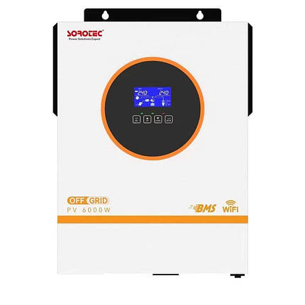 Гібридний інвертор Sorotec REVO VM II PRO 4kW/24V (джерело безперебійного живлення) з Wi-Fi, фото 1