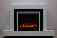 Електричний камін Fireplace Craftsman Tokado White Bluetooth звук потріскування дров (10080122)
