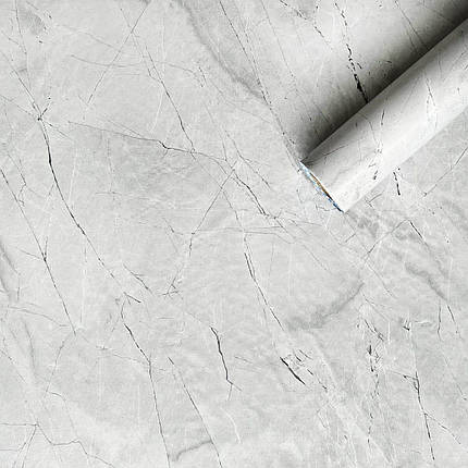 Самоклеюча плівка 0,45х10м х 0,07мм Платиновий мармур SW-00001274, фото 1
